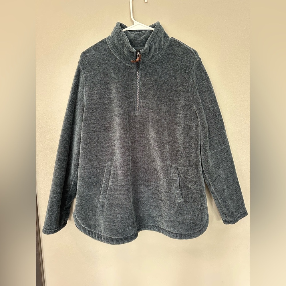 32 Degrees Men's Charcoal Zip-Up Sweater
